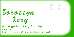 dorottya kery business card