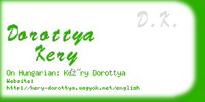 dorottya kery business card